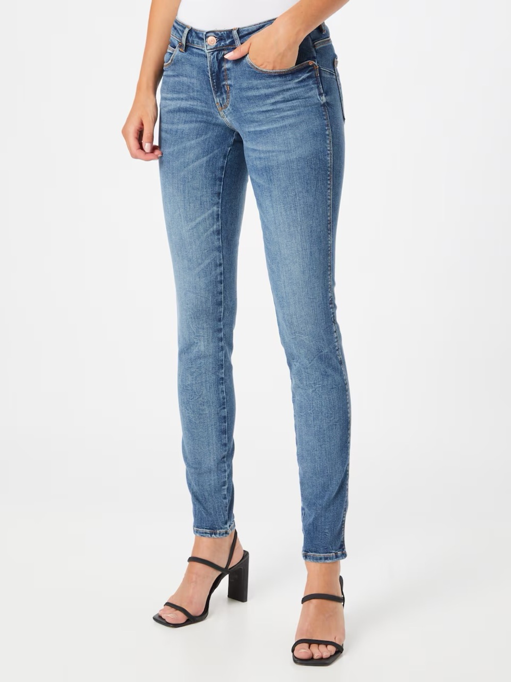 GUESS | Power Curvy Mid - Skinny jeans vintage wash 29W 31L